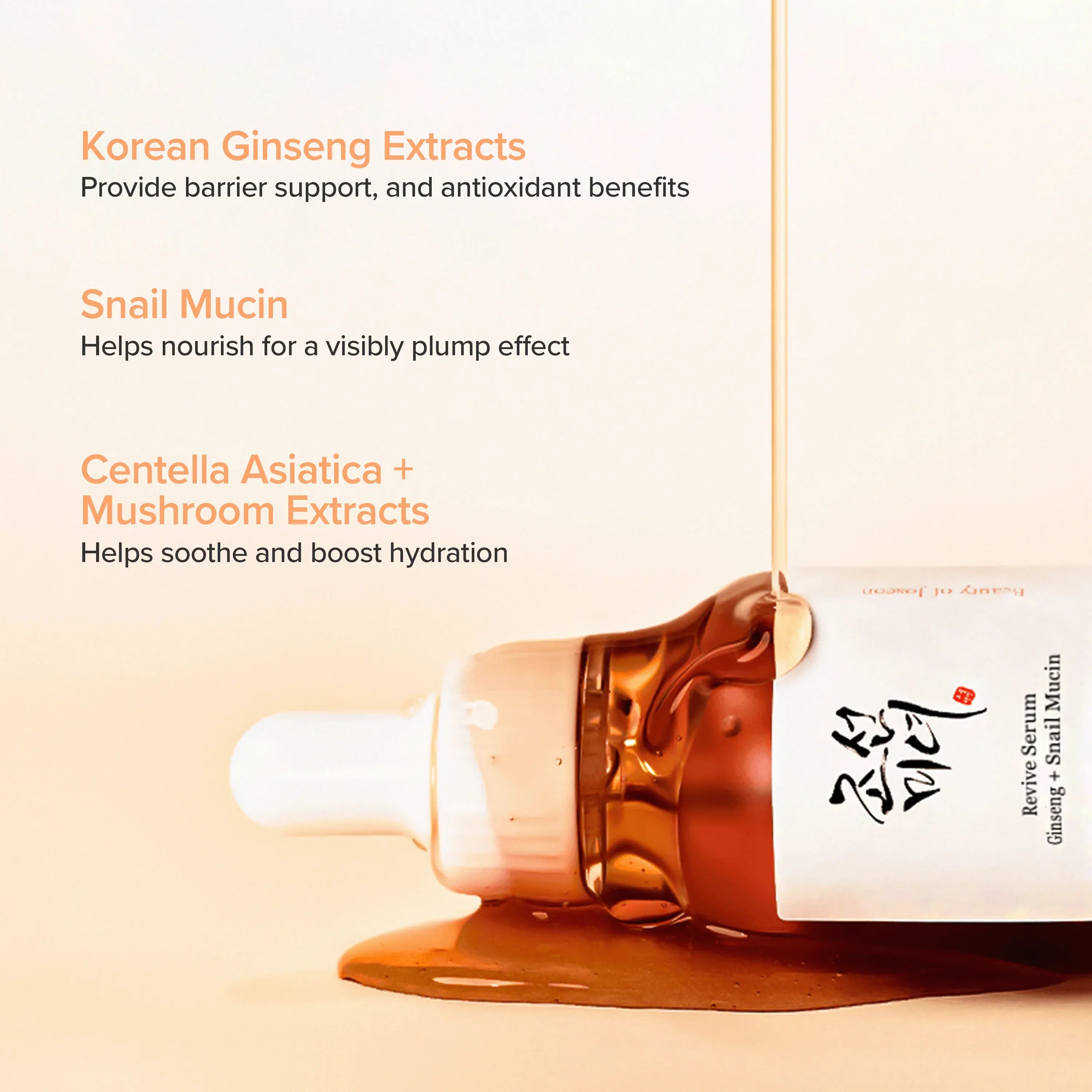 Revive Serum : Ginseng + Snail Mucin 60ml